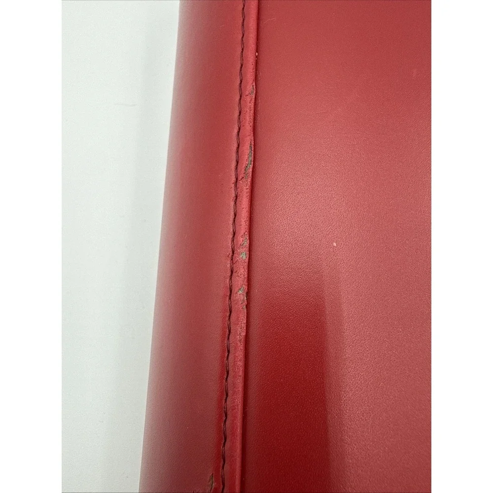 Franklin Covey Day One Planner Binder Organizer Fashion Classic RED Handles VTG
